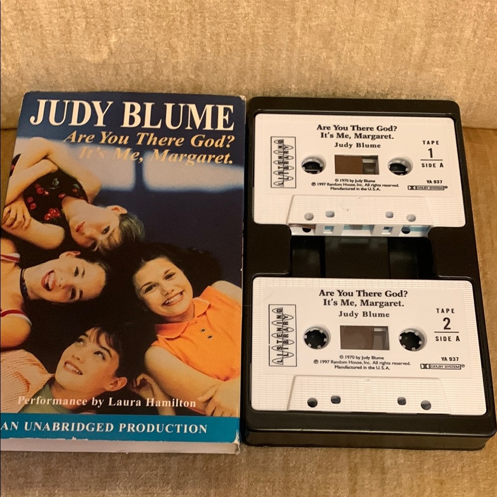Judy Blume Audiobook Cassette - Are You There God? It's Me, Margaret - Black